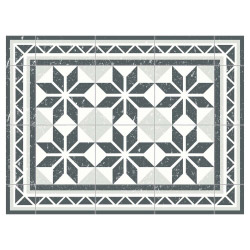 contento Tischset Vinyl FLIESEN GRAU