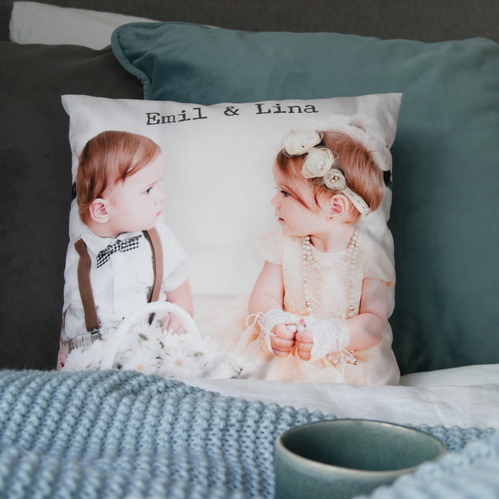 Premium Foto Kissen 30 X 30 Cm Vollflachig Beidseitig Personalisierbar Mit Eigenem Foto Contento