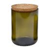 UPCYCLE Glas M mit Korkdeckel