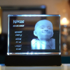 Glasfoto personalisiert selbststehend klein - hoch