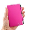 Quick Notes Alu-Notizblock pink mit Textgravur