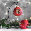 Personalisierte Weihnachtskugel mit Ständer - Geschenk zu Weihnachten