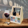 Wine Caddy MOSAIK BLAU