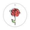 fotomobilee 3 Fotos rund + Rose