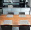 Tischset Vinyl Pattern Grau 1