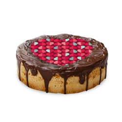 contento Cake Top Tortenbild Herz 20x19 cm HERZEN ROT