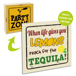 contento Acrylglasscheibe für Lightbox LEMONS 25x25 cm