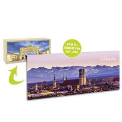 contento Acrylglasscheibe für Lightbox MÜNCHEN 35x15 cm