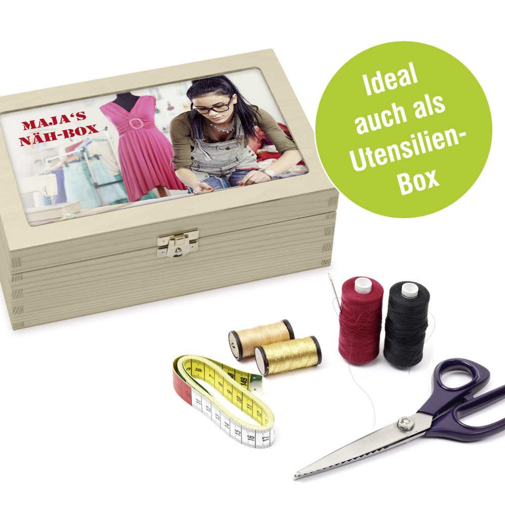 Teebox Aus Holz Mit Personlichem Foto Oder Wunschtext Contento Fotogeschenke