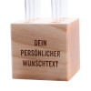 Set Gravur-Holzcube inkl. 6 Glastrinkhalme