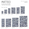 Vinyl Teppich MATTEO 50x120 cm Kiesel