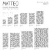 MATTEO Vinyl Teppich 70x140 cm - Mosaik Grau