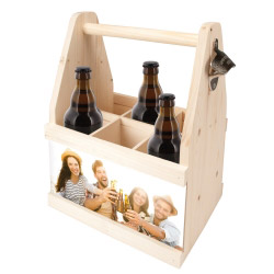 Fotogeschenke Foto Beer Caddy - Bier Flaschenträger