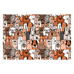 contento Vinyl Teppich MATTEO 40x60 cm Hunde