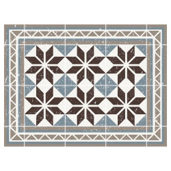 contento Tischset Vinyl FLIESEN BLAU