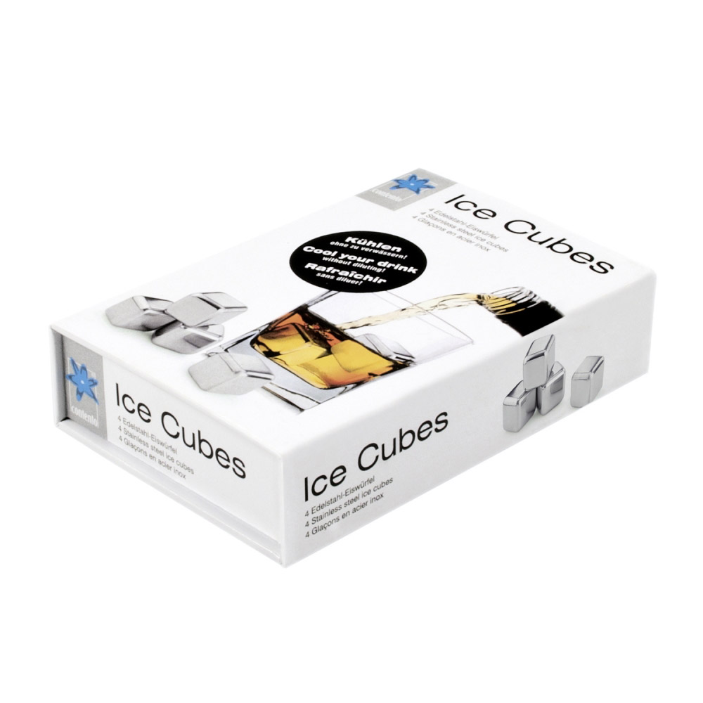 Edelstahl-Eiswürfel - Ice Cubes 2,6cm | Contento