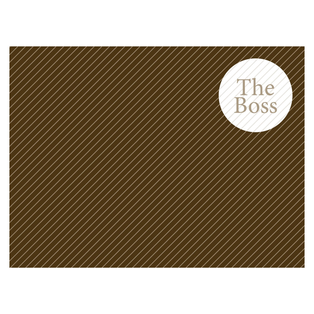 Tischset Vinyl bedruckt 40 x 30 cm - Motiv THE REAL BOSS | Contento | Tischsets