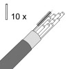 10 x Glastrinkhalme mit persönlicher Gravur 210 mm 