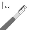 4 x Glastrinkhalme mit persönlicher Gravur 150 mm