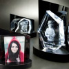 3D Glasfoto DIAMOND L + Clarisso® Sockel - SET   