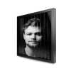zickzackfoto personalisiert - 42 x 42 cm Rahmen schwarz