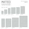 MATTEO Vinyl Teppich 60x90 cm - Fliesen 1 Blau