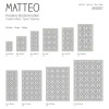 MATTEO Vinyl Teppich 40x60 cm - Fliesen 7 Grün