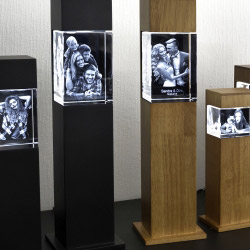 Leuchtstelen Mit 3d Glasfoto Personalisiertes Wohndesign Contento