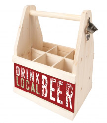 contento Beer Caddy DRINK LOCAL BEER