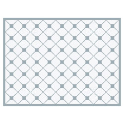 contento Tischset Vinyl Pattern Graublau 1
