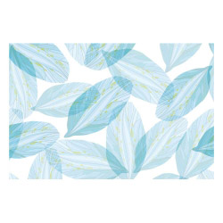 contento Vinyl Teppich MATTEO 60x90 cm Blue Leaves