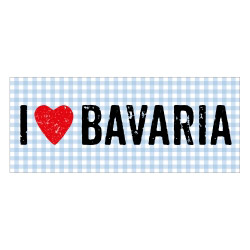contento Matteo Vinyl Teppich 50x120 cm I LOVE BAVARIA