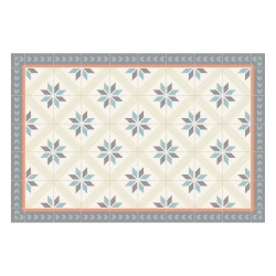 contento Vinyl Teppich MATTEO 60x90 cm Fliesen 1 Gelb
