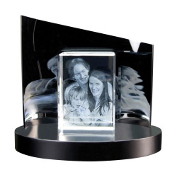 Fotogeschenke 3D Glasfoto + Clarisso® Sockel - SET - 130x90x75 hoch 