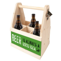 contento Beer Caddy BEER IS ALWAYS A GOOD IDEA