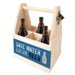 contento Beer Caddy SAVE WATER DRINK BEER