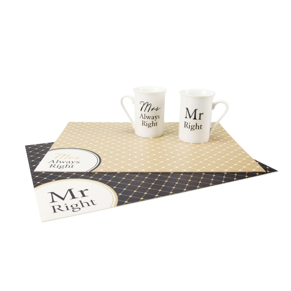 Tischset Vinyl bedruckt 40 x 30 cm - Motiv THE REAL BOSS | Contento | Tischsets