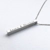 Halskette mit Gravur gold vertikal 