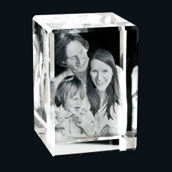 Fotogeschenke Foto in 3D Portrait - Glasblock 