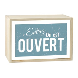 contento Lightbox OUVERT 30x20 cm