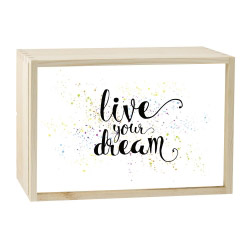 contento Lightbox LIVE YOUR DREAM 30x20 cm