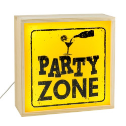 contento Lightbox PARTY ZONE 25x25 cm