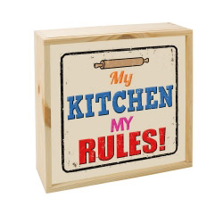 contento Lightbox MY KITCHEN 25x25 cm