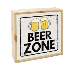 contento Lightbox BEER ZONE 25x25 cm