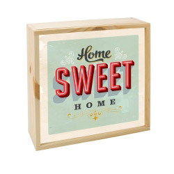 contento Lightbox HOME SWEET HOME  25x25 cm